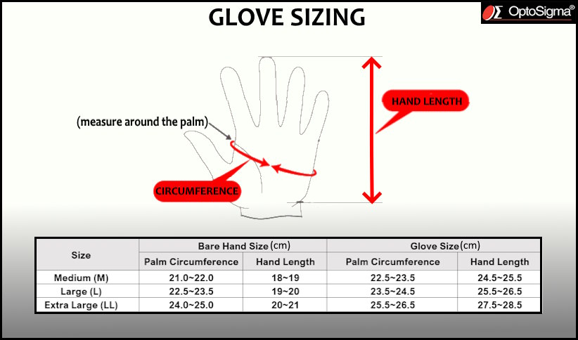 Glove Size Table
