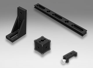 Rails et supports de 25 mm