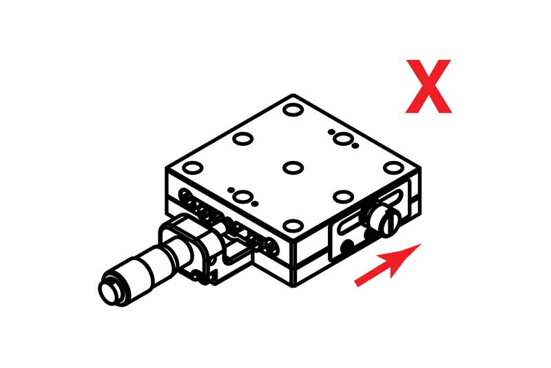 Supports de translation linéaire manuelle sur l'axe X