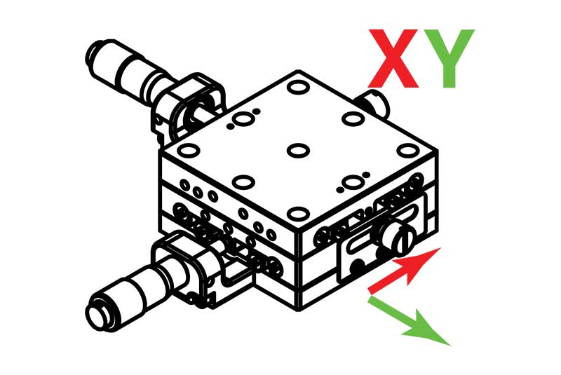 Supports de translation linéaire manuelle sur les axes XY