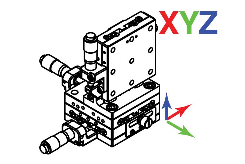 XYZ-Achse manuelle lineare Verschiebetische