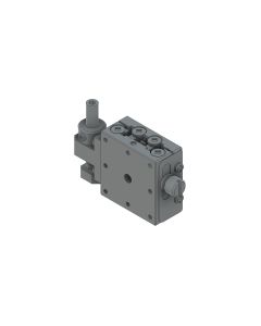 25X25mm EXC Bearing, Steel, Z-Axis Stage, (Vertical Platform/Base) Center Hex Screw, +/-3mm, M2 Threads, Right-handed