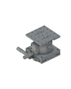 120X120mm EXC Bearing, Steel, XZ-Axis Stage, Side Micrometer, +/-20/10mm, 1/4-20 Threads, Right-handed
