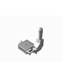 40X40mm EXC Bearing, Stainless Steel, X-Axis Stage, Side 90-Deg. Micrometer, +/-6.5mm, M3 Threads