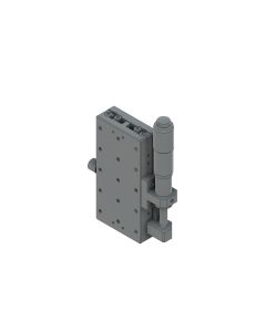 40X40mm EXC Bearing, Steel, Z-Axis Stage, (Vertical Platform/Base) Side Micrometer, +/-12.5mm, M3 Threads
