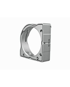 Vacuum-compatible, 101.6-mm mirror mount, stainless steel, high-stability, front-loading, 2 hex adjusters 