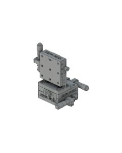65X65mm EXC Bearing, Steel, XYZ-Axis Stage, (Vertical Platform) Side Micrometer, +/-6.5mm, 1/4-20 Threads, Right-handed