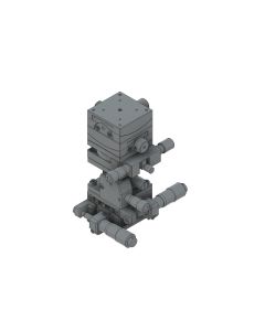 Steel Extended Contact 6 Axis Stage 40mm Size Side Drive Metric Threads
