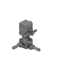 Steel Extended Contact 6 Axis Stage 40mm Size Center Drive Metric Threads