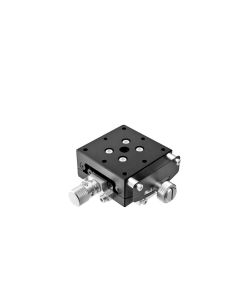 40X40mm Goniometer, EXC Bearings, 1-Axis, +/-10 deg, 40mm Axis Ht, Worm-gear, 6-32 Thd
