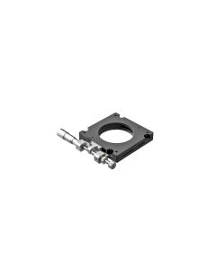 60x60mm Square, Steel, EXC Bearing Rotation Stage, +/-10 Deg Fine Adjustment, Right Hand Micrometer Drive, M4 Threads