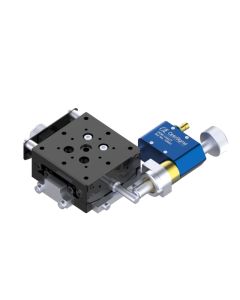 Motorized 40X40mm Goniometer, EXC Bearings, 1-Axis, 12 deg, 40mm Axis Ht, Piezomotor, M3 Thd