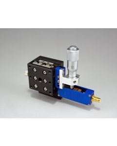 25X25mm Piezo Assist Z-Axis Stage (Vertical Platform/Horizontal Base) Right Hand Adjuster +/-3mm M2 Threads
