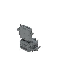 60X60mm EXC Bearing, Steel, XYZ-Axis Stage, (Vertical Platform) Side Hex Screw, +/-6.5mm, M4 Threads
