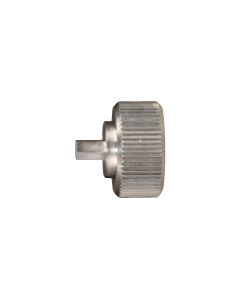 2mm Hex Key Knob, 10mm Diameter, Straight Knurl, Stainless Steel