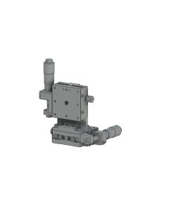 40X40mm EXC Bearing, Steel, XZ-Axis Stage, (Vertical Platform) Side Micrometer, +/-6.5mm, M3 Threads