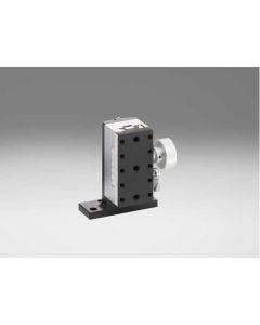 25X50mm Dovetail Bearing, Brass, Z-Axis Stage, (Vertical Platform/Horizontal Base) Rack&Pinion Drive, +/-10mm, M4 Threads