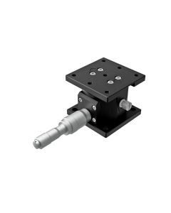 65X65mm EXC Bearing, Steel, Z-Axis Stage, (Horizontal Platform/Base) Center Differential Micrometer, +/-5mm, 1/4-20 Threads