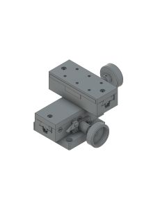 34X80mm Dovetail Bearing, Brass, XY-Axis Stage, Rack&Pinion Drive, +/-25mm, M4 Threads