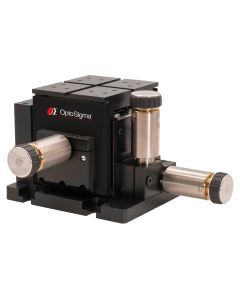 XYZ flexure stage package with 25 µm piezo adjusters - right hand version