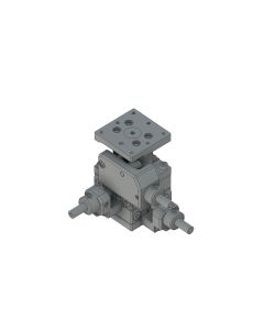 25X25mm EXC Bearing, Steel, XYZ-Axis Stage, Center Hex Screw, +/-3mm, M2 Threads