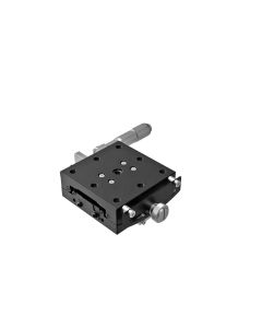 65X65mm Goniometer, EXC Bearings, 1-Axis, +/-7 deg, 75mm Axis Ht, Right-handed, Micrometer, M6 Thd