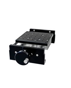 160X160mm Linear Bearing, Aluminum, X-Axis Stage,  Lead Screw, +/-50mm, M6 Threads