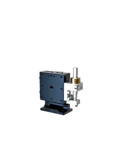 40X40mm EXC Bearing, Steel, Z-Axis Stage, (Vertical Platform/Horizontal Base) Side Hex Screw, +/-6.5mm, 6-32 Threads, Right-handed