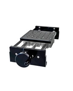 160X160mm Linear Bearing, Aluminum, X-Axis Stage,  Lead Screw, +/-100mm, M6 Threads