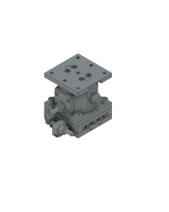65X65mm EXC Bearing, Steel, XZ-Axis Stage, Side Hex Screw, +/-6.5/5.0mm, M6 Threads