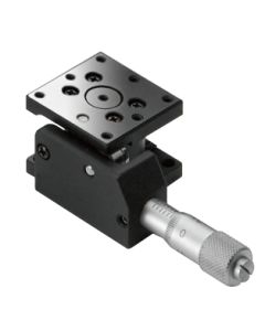 25X25mm EXC Bearing, Steel, Z-Axis Stage, (Horizontal Platform/Base) Center Micrometer, +/-3mm, M2 Threads