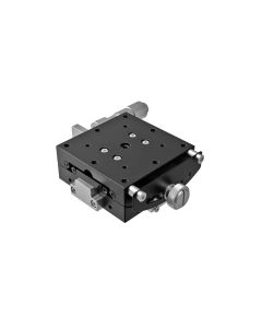 60X60mm Goniometer, EXC Bearings, 1-Axis, +/-7 deg, 35mm Axis Ht, Right-handed, Micrometer, M4 Thd