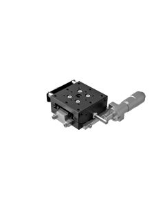 40X40mm Goniometer, EXC Bearings, 1-Axis, +/-11 deg, 20mm Axis Ht, Micrometer, 6-32 Thd