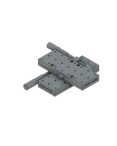 65X170mm EXC Bearing, Steel, XY-Axis Stage, Side Micrometer, +/-25mm, M6 Threads