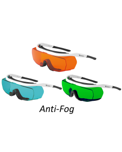 Lunettes de protection laser, Pont haut/bas antibuée