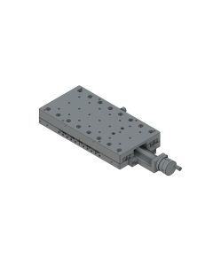 100X200mm Crossed-Roller Bearing, Aluminum, X-Axis Stage, Center Leadscrew, +/-50mm, M4 Threads