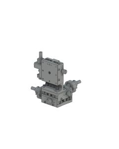40X40mm EXC Bearing, Steel, XYZ-Axis Stage, (Vertical Platform) Center Hex Screw, +/-6.5mm, 6-32 Threads