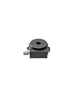 25mm Diameter, Brass, Lapped-Surface Bearing Rotation Stage, 360 Deg Fine Rotation Only, Worm-gear Drive Drive, M2 Threads