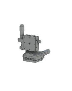 40X40mm EXC Bearing, Steel, XZ-Axis Stage, (Vertical Platform) Center Micrometer, +/-6.5mm, M3 Threads