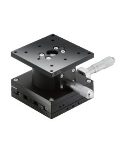 80X80mm EXC Bearing, Steel, XZ-Axis Stage, Center Micrometer, +/-12.5/5.0mm, M4 Threads