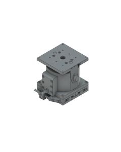 100X100mm EXC Bearing, Steel, XZ-Axis Stage, Side Hex Screw, +/-12.5mm, M4 Threads, Right-handed