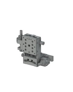 Aluminum Crossed Roller XZ Stage Side Drive Metric Threads Right Hand with Fine Pitch Screw