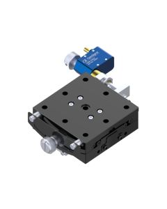 Motorized 65X65mm Goniometer, EXC Bearings, 1-Axis, 18 deg, 50mm Axis Ht, Piezomotor, 1/4-20 Thd