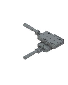 65X120mm EXC Bearing, Steel, X-Axis Stage, Center Micrometer, +/-20mm, 1/4-20 Threads