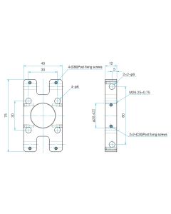 Cage Rod Orthogonal Adapter