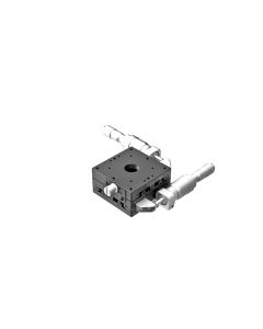 60X60mm EXC Bearing, Steel, XY-Axis Stage, Side Differential Micrometer, +/-6.5mm, M4 Threads