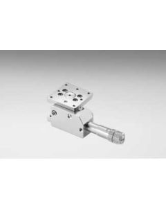 25X25mm EXC Bearing, Vacuum Compatible, Stainless Steel, Z-Axis Stage, (Horizontal Platform/Base) Center Micrometer, +/-3mm, M2 Threads