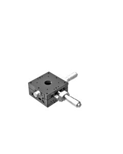 60X60mm EXC Bearing, Steel, XY-Axis Stage, Center Micrometer, +/-6.5mm, M4 Threads