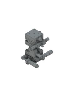 Steel Extended Contact 5 Axis Stage 40mm Size Side Drive Metric Threads