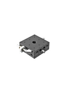 80X80mm EXC Bearing, Steel, XY-Axis Stage, Side Hex Screw, +/-12.5mm, M4 Threads, Right-handed